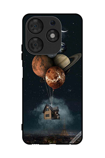 Covernex غطاء حماية لهاتف Tecno Spark 10 Pro، Balloon Planets Takes Home