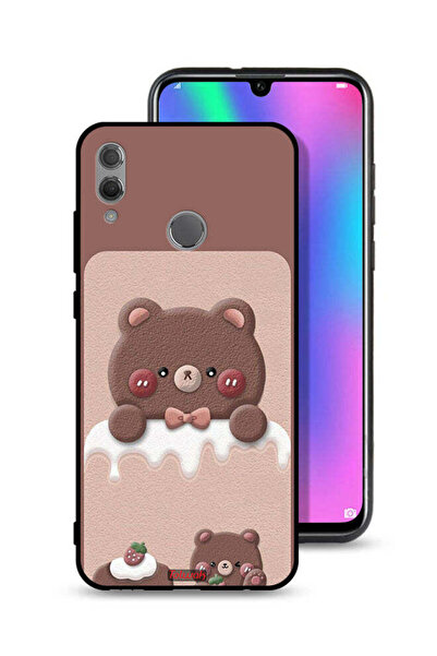Tolwak غطاء حماية لهاتف Honor 10 Lite بتصميم دب الفراولة