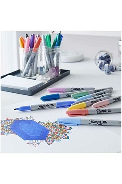 Mena Rise Şirinshop Fine Permanent Marker, Mystic Gems, 12 Pack 1108107
