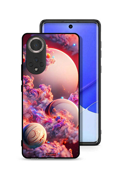 Tolwak غطاء حماية لهاتف Honor 50 بتصميم غيوم وفن تجريدي