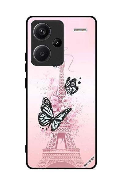 Covernex غطاء حماية لهاتف شاومي ريدمي نوت 13 برو بلس بنقشة فراشات على برج إيفل
