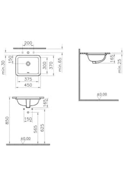 Mena Rise Diyar-Ifırsatshop S20 5473B003-0618 Undercounter Sink 38 Cm, White 1017157
