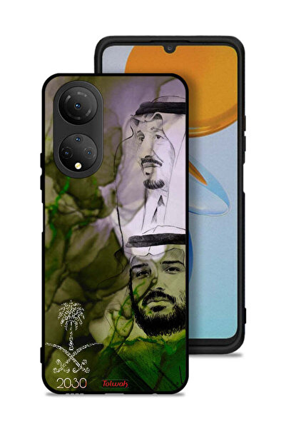 Tolwak غطاء حماية Honor X7 - ملصق فني للملك سلمان وولي العهد محمد