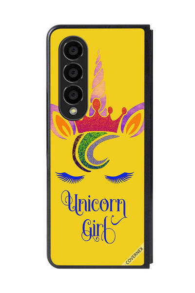 Covernex غطاء حماية لهاتف سامسونج جالاكسي زد فولد 4 برسومات فتاة يونيكورن