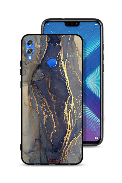 Tolwak غطاء حماية لهاتف Honor 8X بنمط رخامي لامع