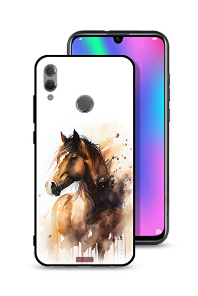 Tolwak غطاء حماية لهاتف Honor 10 Lite بتصميم فن تجريدي للخيول