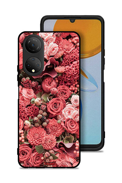 Tolwak Honor X7 Protective Case Cover Peach Roses