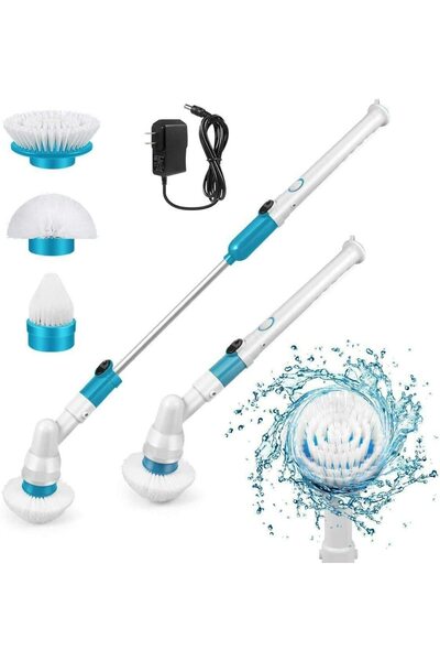 divendi-ro Perie electrică cu baterii / perie de curățare rotativă cu 3 capet...