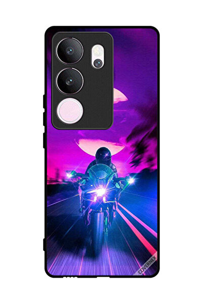 Covernex Protective Case Cover For vivo V29 Pro Man On Bike Wallpaper