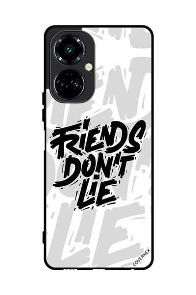 Covernex غطاء حماية لهاتف تكنو كامون 19 برو - الخط العربي - الأصدقاء لا يكذبون