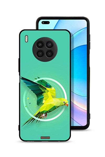 Tolwak غطاء حماية لهاتف هواوي نوفا 8i بتصميم فن تجريدي ببغاء