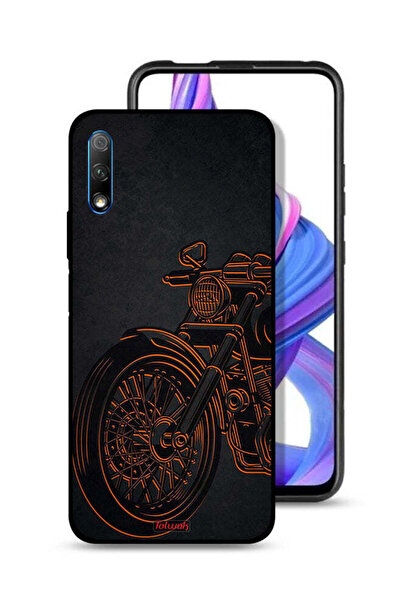 Tolwak غطاء حماية لهاتف Honor 9X (الصين) بتصميم دراجة عتيقة