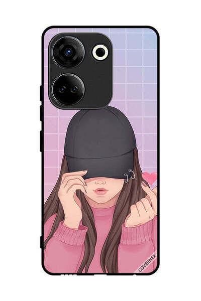 Covernex غطاء حماية لهاتف تكنو كامون 20 سناب لوف كاب جيرل