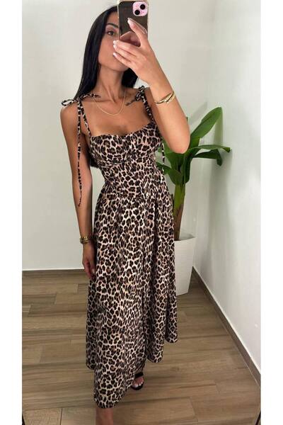 GLAMSI Women's Dress with Corset, Buttons and Straps – Elegant & Feminine Style