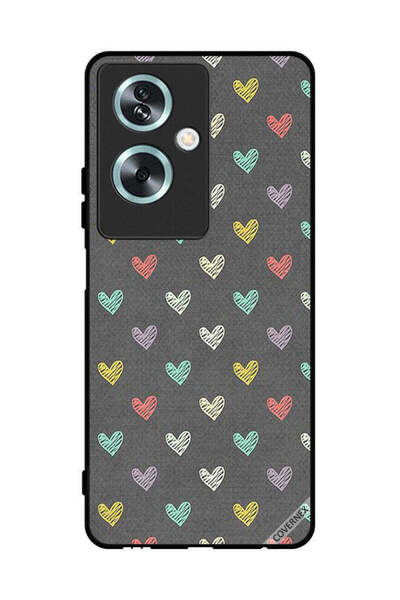 Covernex غطاء حماية لهاتف Oppo A79 بنقشة قلوب صغيرة