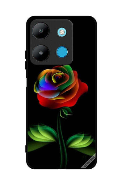 Covernex غطاء حماية لهاتف إنفينيكس سمارت 7 - لون وردي قوس قزح