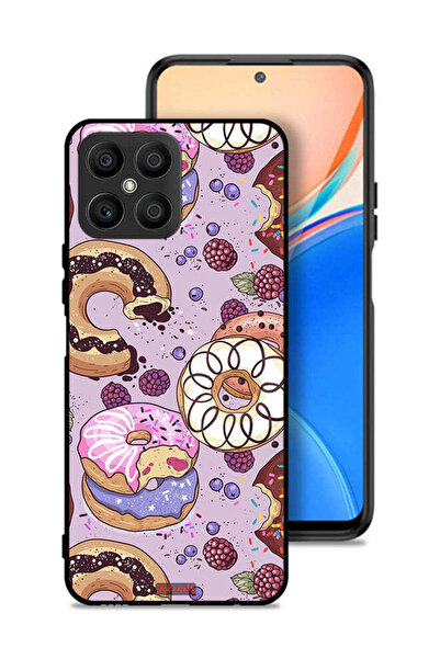 Tolwak غطاء حماية لهاتف Honor X8 4G برسومات دونات فنية