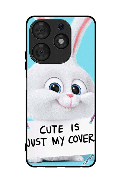 Covernex غطاء حماية لهاتف Tecno Spark 10 Pro، أرنب لطيف هو مجرد غطاء لي