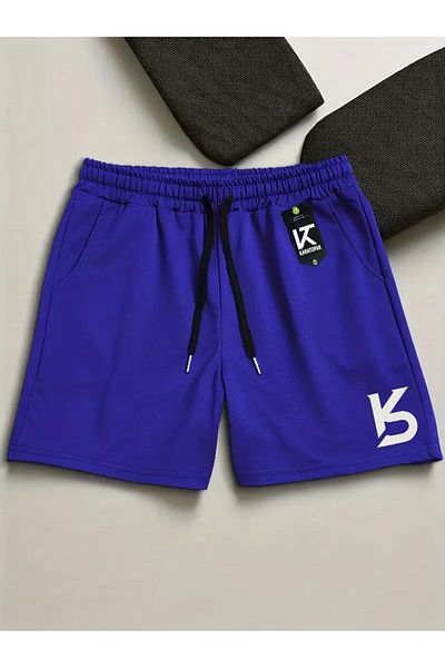 Karatopak Pantaloni scurți de bază casual de vară unisex cu logo imprimat