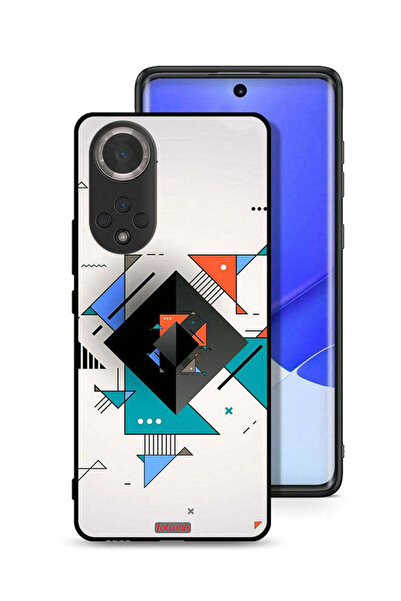 Tolwak غطاء حماية لهاتف Honor 50 بأشكال مربعة ومثلثة ونمط تجريدي