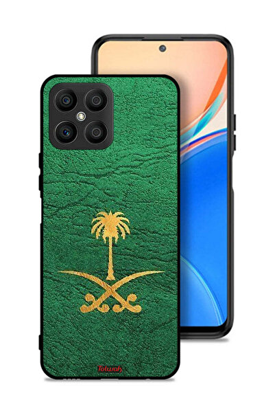 Tolwak غطاء حماية لهاتف Honor X8 4G - علامة المملكة العربية السعودية - جلد