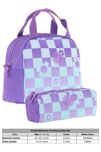 KAUKKO Nature Girl's Lunchbox (K9060) and Pen Holder (K2696) Set
