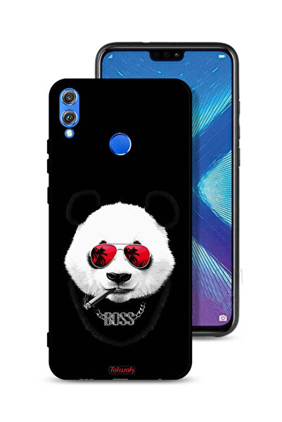 Tolwak غطاء حماية لهاتف Honor 8X بتصميم Boss Panda