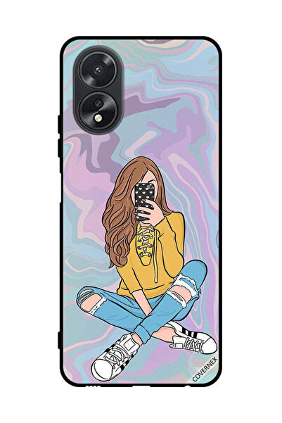 Covernex غطاء حماية لهاتف Oppo A38 - فتاة تلتقط صورة