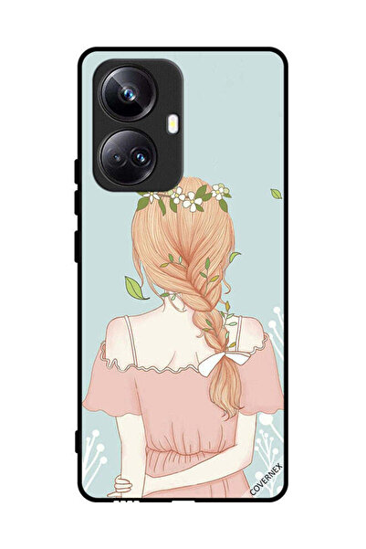 Covernex غطاء حماية لهاتف Realme 10 Pro Plus بطبعة فتاة واقفة لطيفة