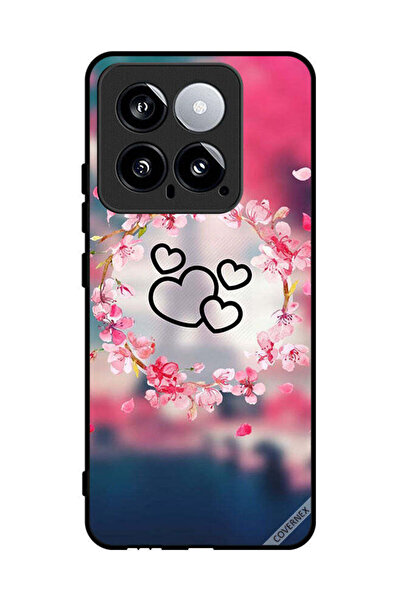 Covernex غطاء حماية لهاتف شاومي 14 برسومات قلوب فنية