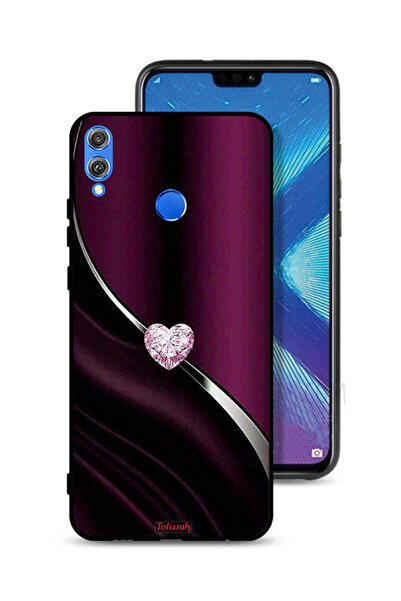 Tolwak غطاء حماية لهاتف Honor 8X بتصميم قلب ماسي