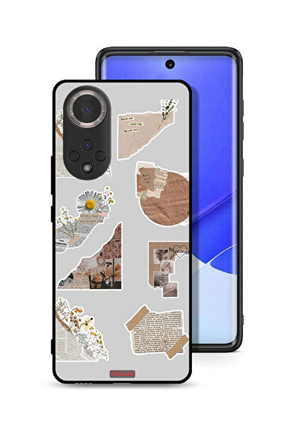 Tolwak غطاء حماية لهاتف Honor 50 مصنوع من قطع من الملصقات الورقية