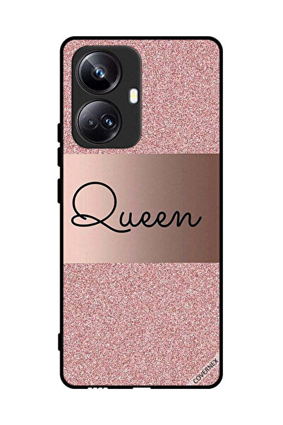 Covernex غطاء حماية لهاتف Realme 10 Pro Plus بخلفية لامعة من Queen Glitters