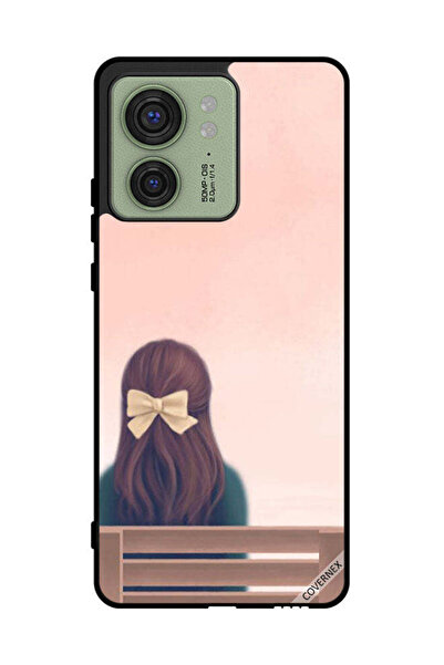 Covernex غطاء حماية لهاتف موتورولا إيدج 40 - فتاة لطيفة وحيدة