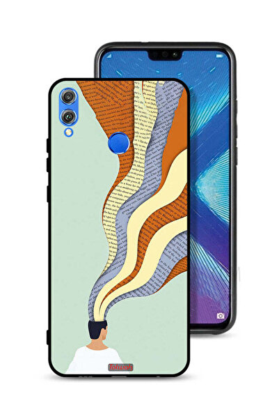 Tolwak غطاء حماية لهاتف Honor 8X - تصميم فني مع رسومات Data In Mind