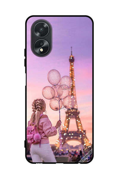 Covernex غطاء حماية لهاتف Oppo A38 - فتاة تحمل بالونات