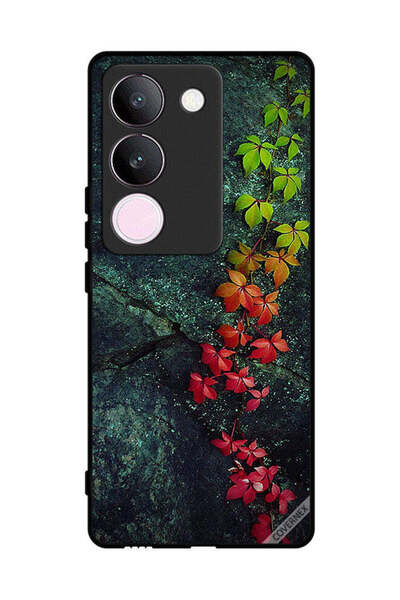 Covernex غطاء حماية لهاتف فيفو S17 بأوراق جميلة