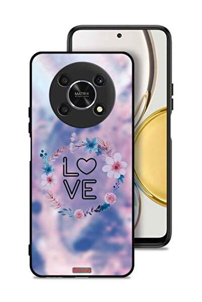 Tolwak غطاء حماية لهاتف Honor X30 5G برسومات زهور الحب وخاتم فني