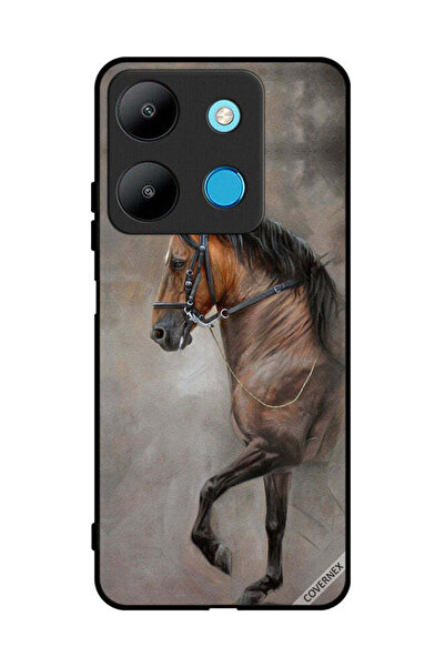 Covernex غطاء حماية لهاتف إنفينيكس سمارت 7، صورة حصان عتيقة