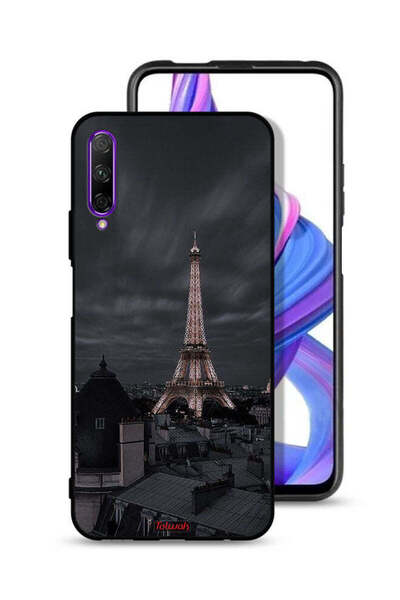Tolwak غطاء حماية لهاتف هواوي Y9s بتصميم برج إيفل في الليل