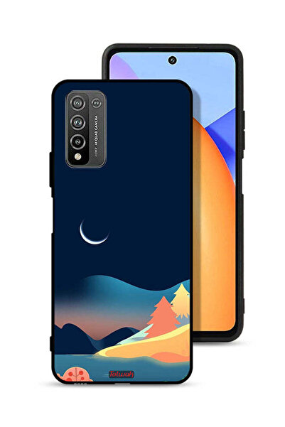 Tolwak Honor 10X Lite Protective Case Cover Moon Abstract Drawing Art