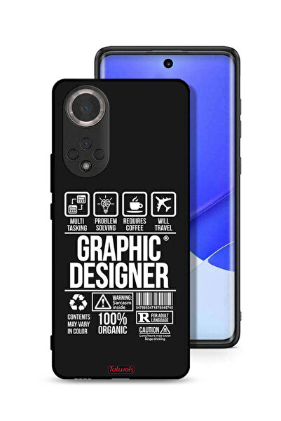 Tolwak غطاء حماية لهاتف Honor 50، ملصق مصمم جرافيكي