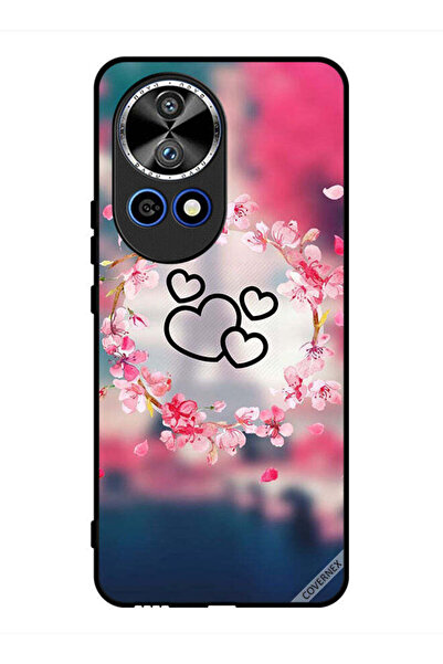 Covernex غطاء حماية لهاتف هواوي نوفا 12 برو - مشبك فني على شكل قلوب