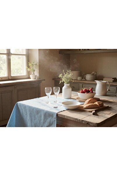 ALAS Gingham 100% Cotton Tablecloth Picnic Cloth Table Cloth 160*160 cm
