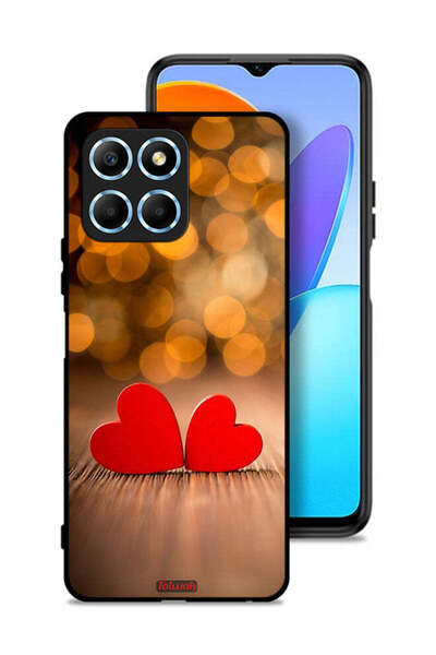 Tolwak غطاء حماية لهاتف Honor X6 بتصميم قلبين جميلين