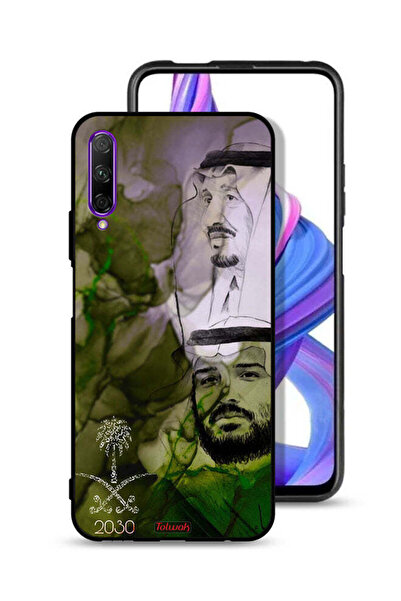 Tolwak غطاء حماية لهاتف هواوي Y9s، ملصق فني للملك سلمان وولي العهد محمد