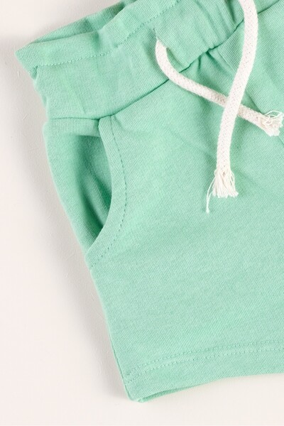 Bondberro Kiraz Nakışlı Basic Kız Çocuk Şort % 100 Pamuk