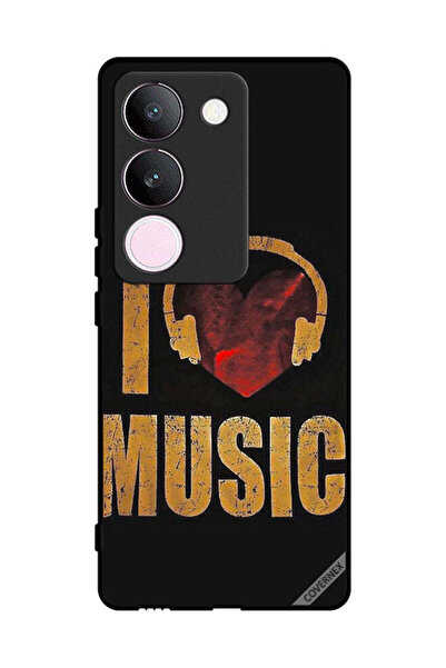 Covernex غطاء حماية لهاتف فيفو V29 فينتيج آي لوف ميوزيك