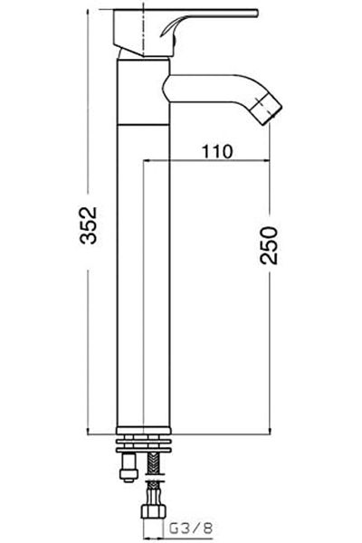 Mena Rise Şirinshop Spiça High Sink Faucet 1108107