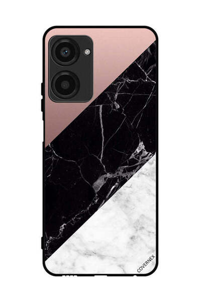 Covernex غطاء حماية لهاتف Realme 10 Pro بنمط مزيج من الرخام والبساطة